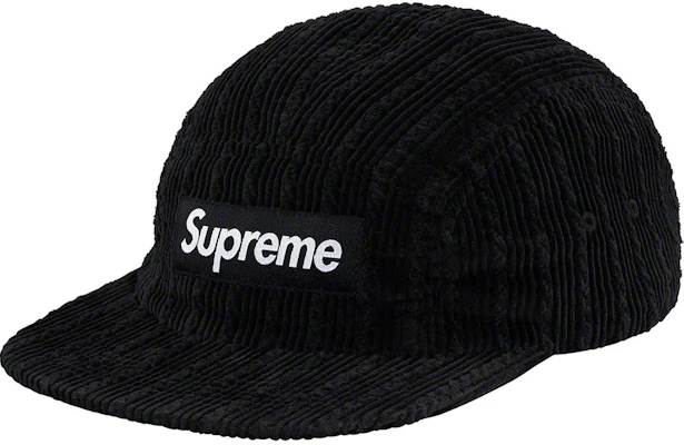Supreme 繩索燈心絨露營帽 黑色 Buy Supreme 繩索燈心絨露營帽 黑色