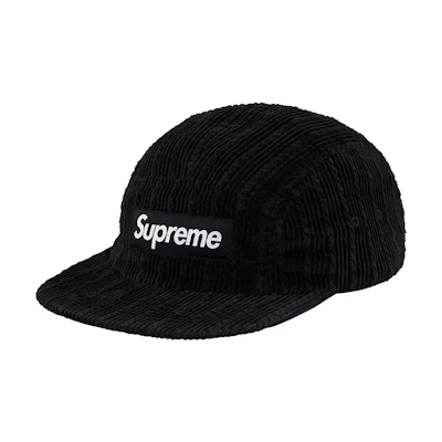 Supreme Rope Corduroy Camp Cap Black
