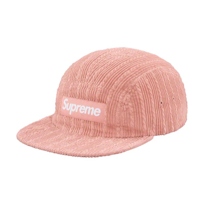 Supreme Rope Corduroy Camp Cap Pink