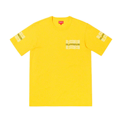 Supreme Stack Logo Tee Yellow