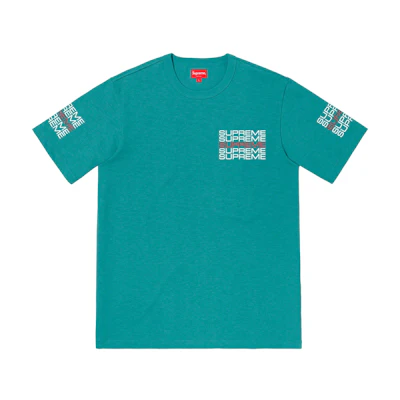 Supreme Stack Logo Tee Dusty Teal