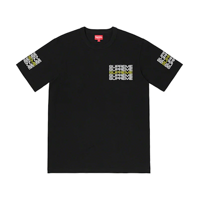Supreme Stack Logo Tee Black