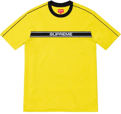 Supreme胸ロゴストライプTシャツ (イエロー)
Buy Supreme胸ロゴストライプTシャツ (イエロー)