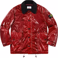 Supreme x Stone Island New Silk Light Jacket Red Supreme x Stone Island New Silk Light Jacket Red
