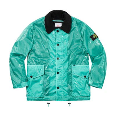 Supreme Stone Island New Silk Light Jacket Light Blue