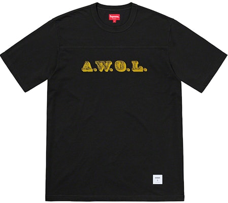 Supreme Baju Sepak Bola AWOL Hitam Buy Supreme Baju Sepak Bola AWOL Hitam
