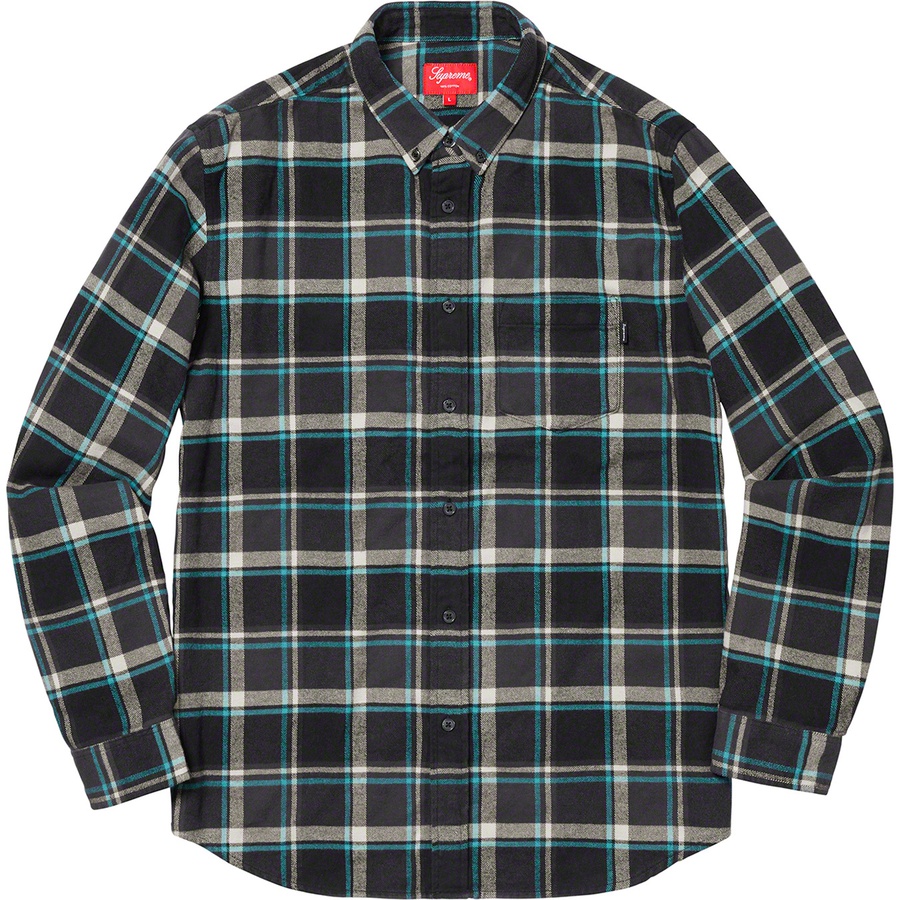 日本製国産 Supreme - supreme plaid flannel shirt XL blackの通販 by