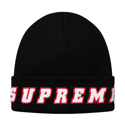 Supreme Felt Logo Beanie Black