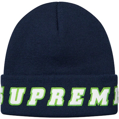 Supreme Beanie Logo Felt Biru Navy Buy Supreme Beanie Logo Felt Biru Navy