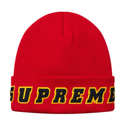 Supreme Felt Logo Beanie Red