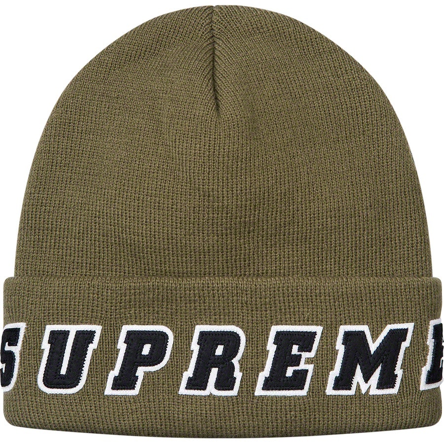 supreme-felt-logo-beanie-olive