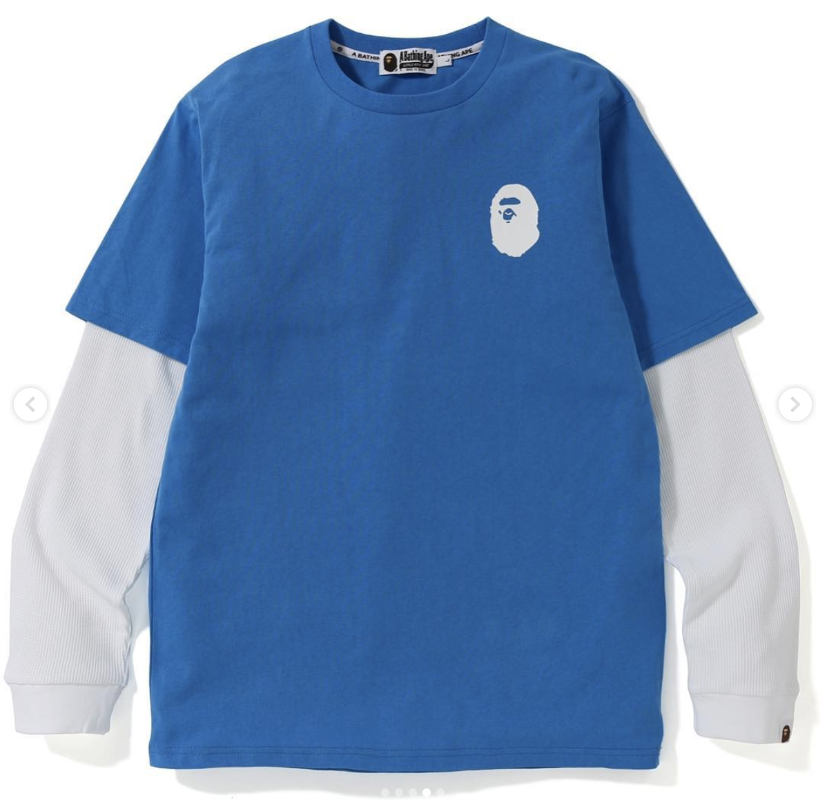 BAPE Pastel Color Layers LS Tee Blue