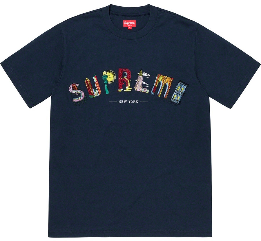supreme-city-arc-tee-navy