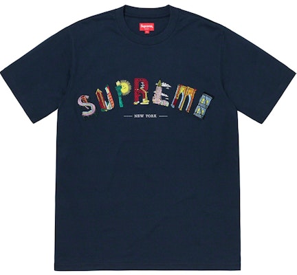Supreme City Arc Tee Navy Buy Supreme City Arc Tee Navy