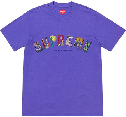 Supreme City Arc Tee Dusty Purple Buy Supreme City Arc Tee Dusty Purple