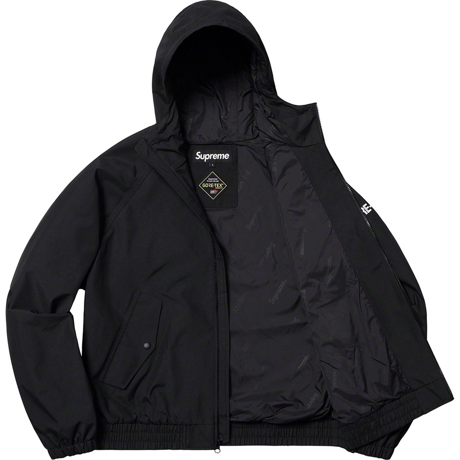 Supreme Gore‑Tex Hooded Harrington Jacket Black - Novelship