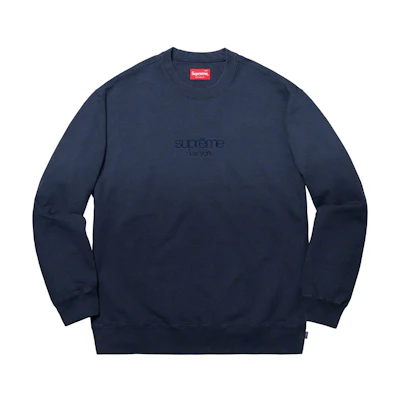 Supreme Dipped Crewneck Navy