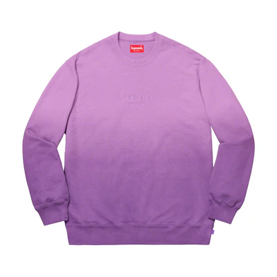 Supreme Dipped Crewneck Purple