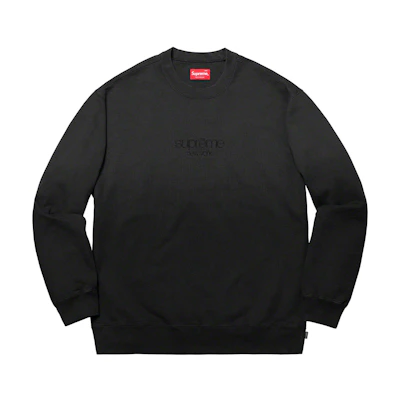 Supreme Dipped Crewneck Black