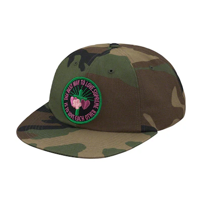 Supreme Love Each Other 6-Panel Woodland Camo