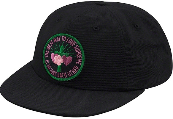 Supreme Love Each Other 6-Panel Black Buy Supreme Love Each Other 6-Panel Black