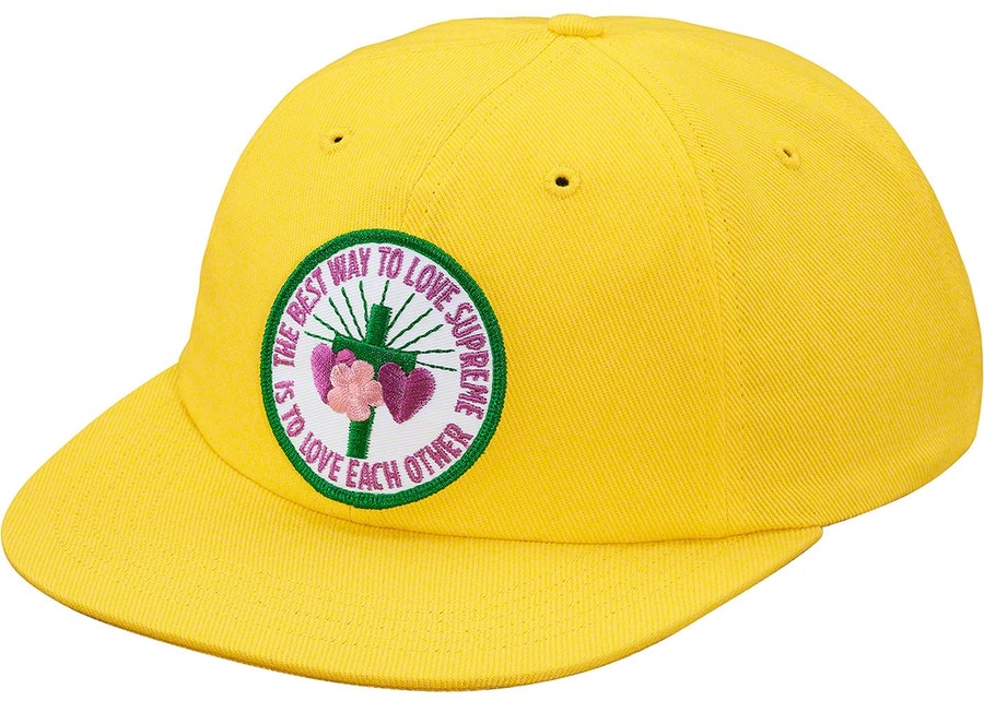 supreme-love-each-other-6-panel-yellow