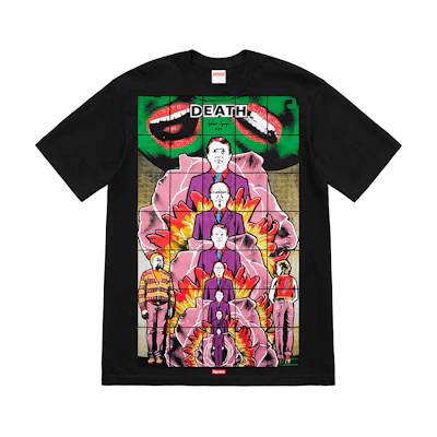 Supreme Gilbert&George DEATH Tee Black