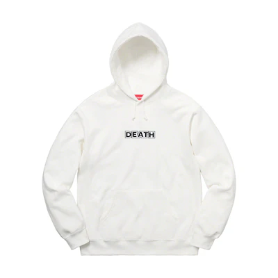 Supreme Gilbert&George DEATH Hooded Sweatshirt White