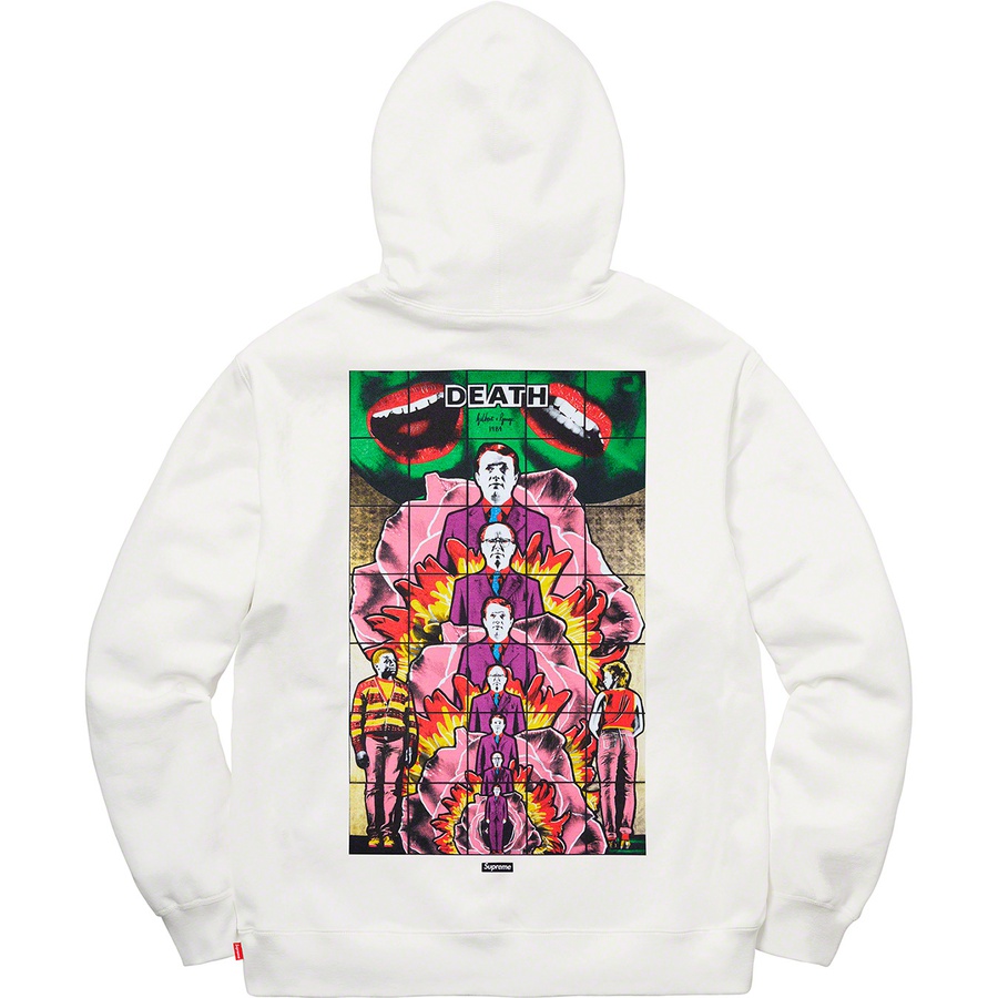 Supreme Gilbert&George DEATH Hooded Sweatshirt White 圖 2