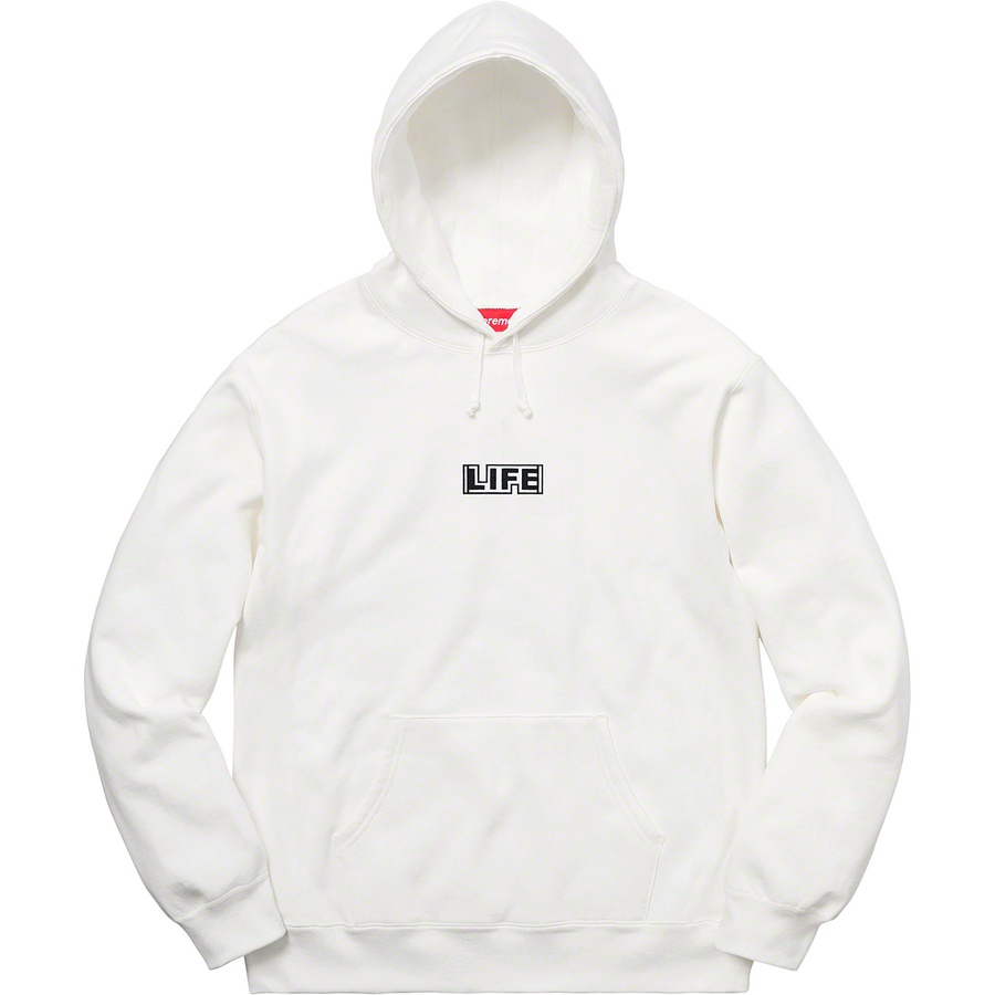 Buy Supreme Gilbert&George LIFE Hooded Sweatshirt White