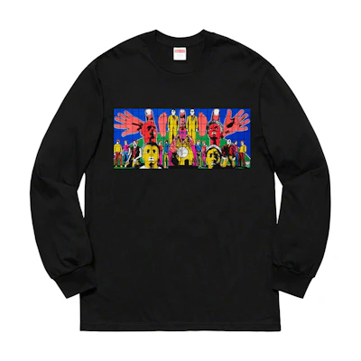 Supreme Gilbert&George DEATH AFTER LIFE L/S Tee Black