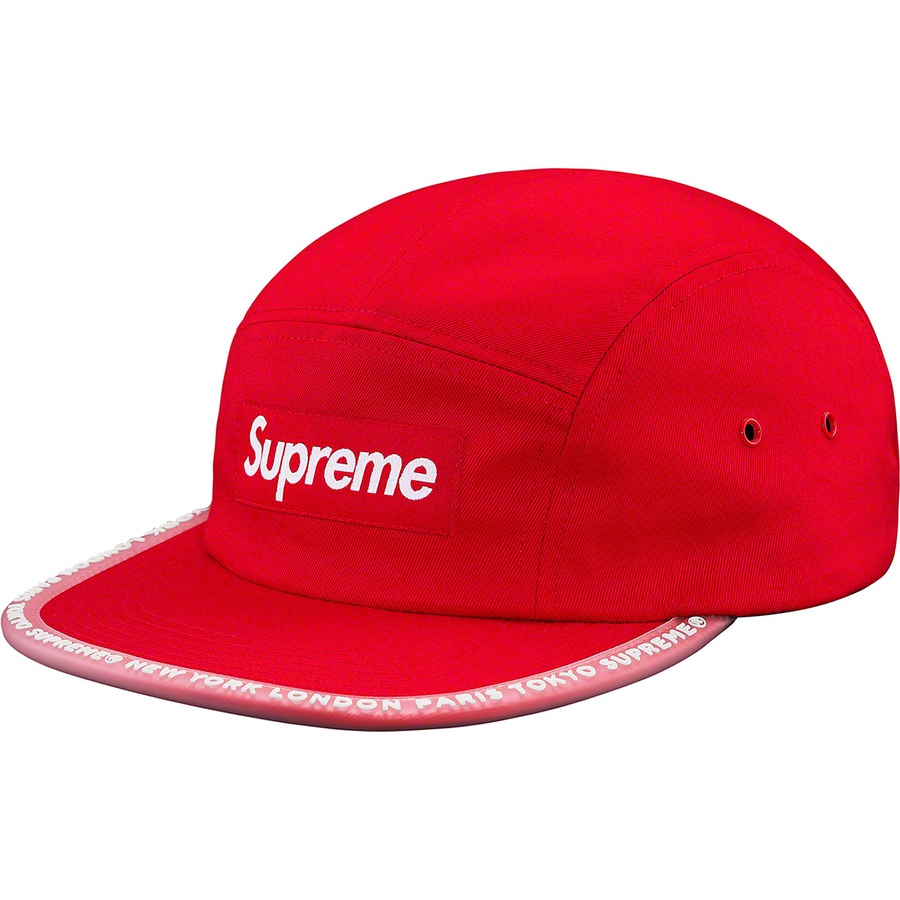 Supreme Worldwide Visor Tape Camp Cap Red - Novelship