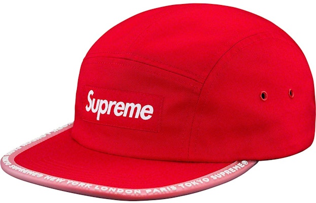 Supreme Worldwide Visor Tape Camp Cap Red Buy Supreme Worldwide Visor Tape Camp Cap Red