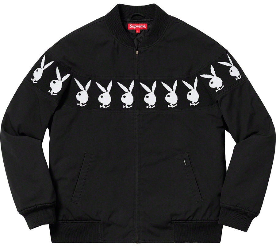 supreme-playboy-crew-jacket-black