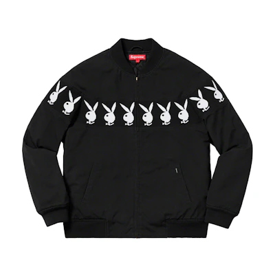 Supreme Playboy Crew Jacket Black