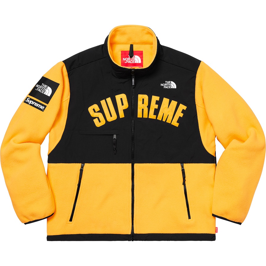 Supreme x The North Face Arc Logo Denali Fleece Jacket Yellow