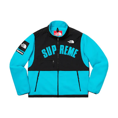 Supreme TNF Arc Logo Denali Fleece Jacket Teal
