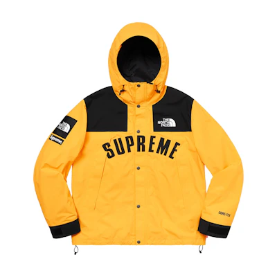 Supreme TNF Arc Logo Mountain Parka Yellow