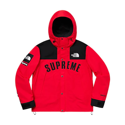 Supreme TNF Arc Logo Mountain Parka Red