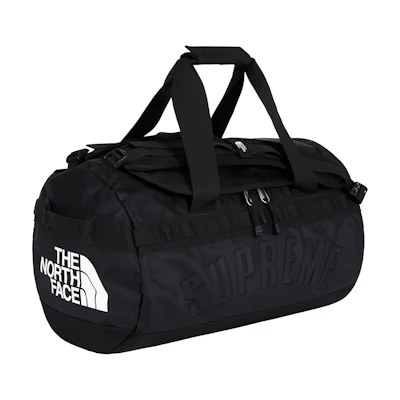 Supreme TNF Arc Logo Base Camp Duffle Bag Black