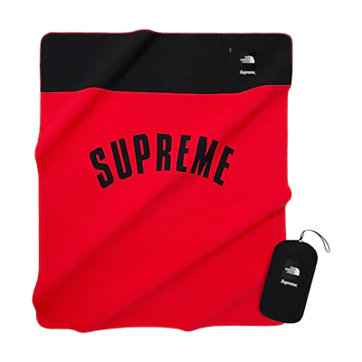 Supreme x The North Face Arc Logo Denali Fleece Blanket Red