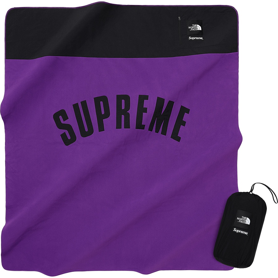 Supreme x The North Face Arc Logo Denali Fleece Blanket Purple