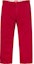 Buy 슈프림 아치 로고 치노 팬츠 (레드)