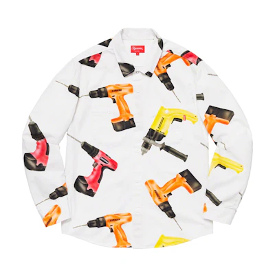 Supreme Drills Work Shirt White