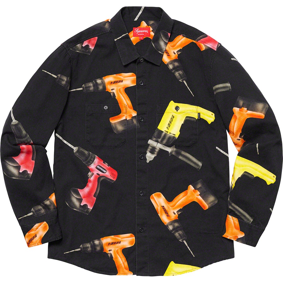 Buy Supreme Drills Work Shirt Black