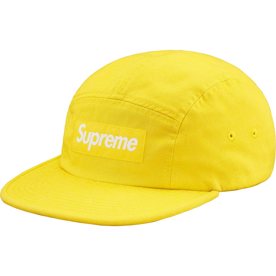 Buy Supreme Washed Chino Twill Camp Cap Yellow