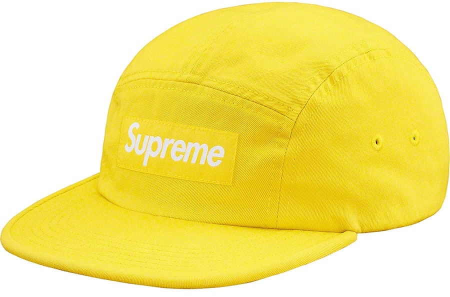 supreme-washed-chino-twill-camp-cap-yellow