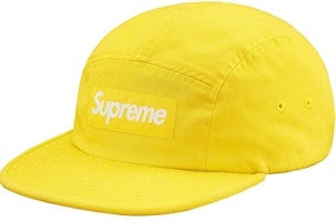 Supreme Washed Chino Twill Camp Cap Yellow Supreme Washed Chino Twill Camp Cap Yellow
