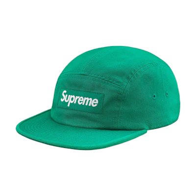 Supreme Washed Chino Twill Camp Cap Green
