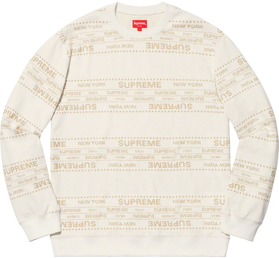 supreme-metallic-jacquard-crewneck-white